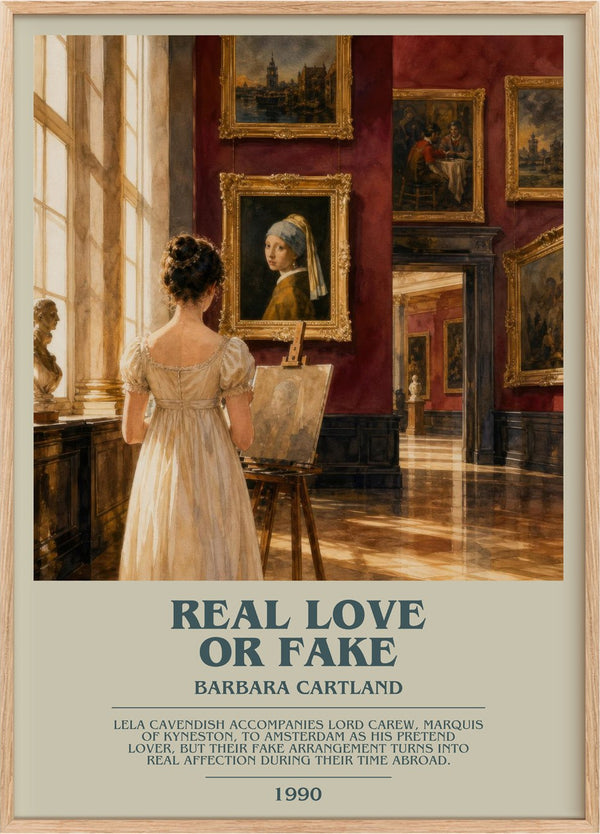 Real Love Or Fake Bookish Wall Art by Barbara Cartland