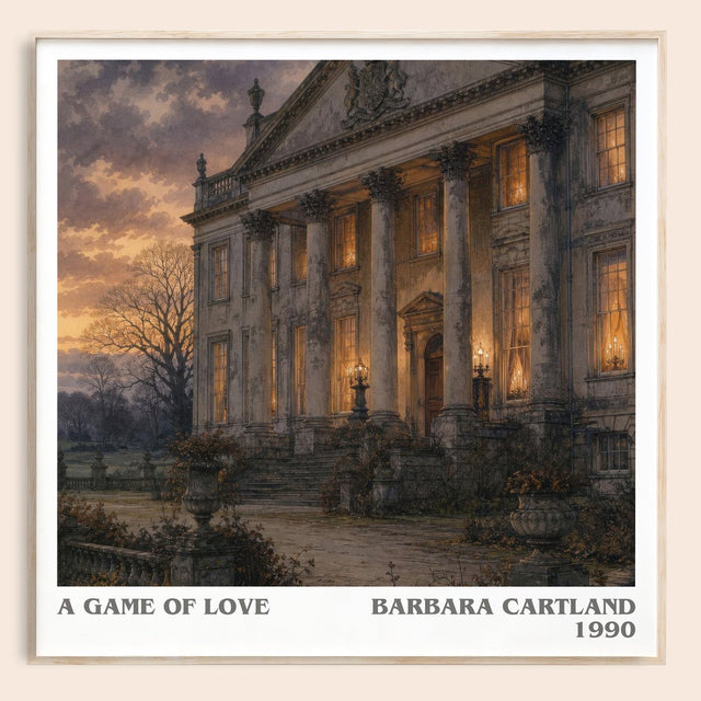A Game Of Love Literary Art Print by Barbara Cartland