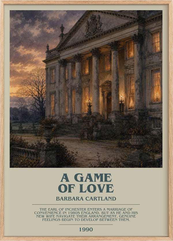 A Game Of Love Bookish Wall Art by Barbara Cartland