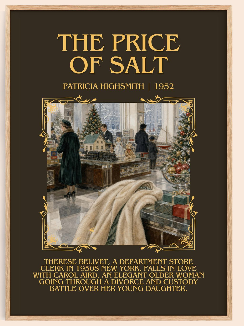 The Price of Salt Minimalist Book Poster by Patricia Highsmith – book poster