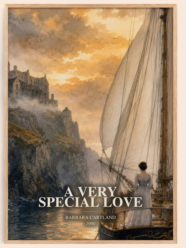 A Very Special Love Book Watercolour Illustration by Barbara Cartland