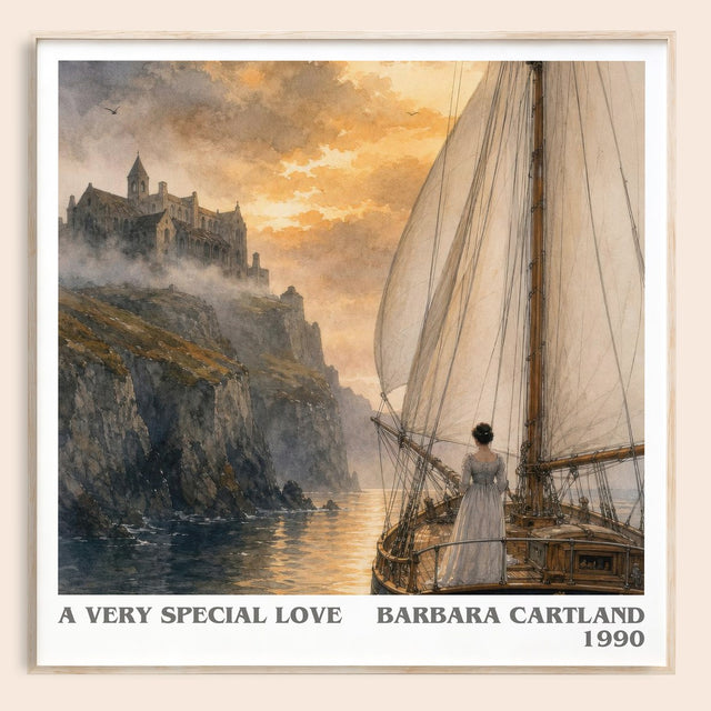 A Very Special Love Literary Art Print by Barbara Cartland