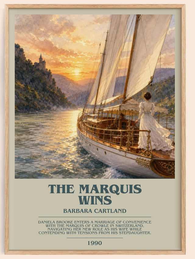 The Marquis Wins Bookish Wall Art by Barbara Cartland