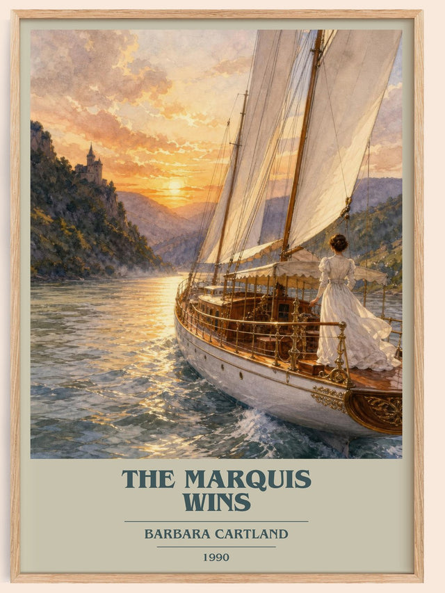 The Marquis Wins Book Cover Poster by Barbara Cartland