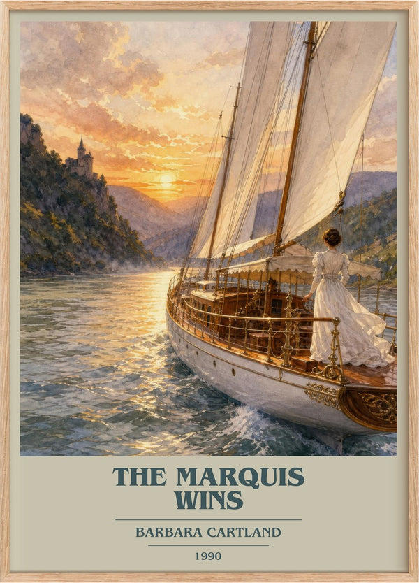 The Marquis Wins Book Cover Poster by Barbara Cartland
