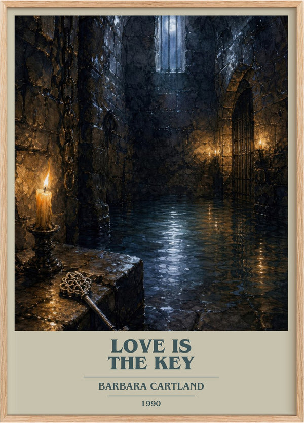 Love Is The Key Book Cover Poster by Barbara Cartland