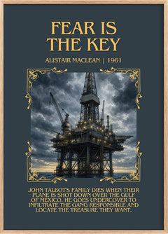 Fear Is the Key Minimalist Book Poster by Alistair MacLean