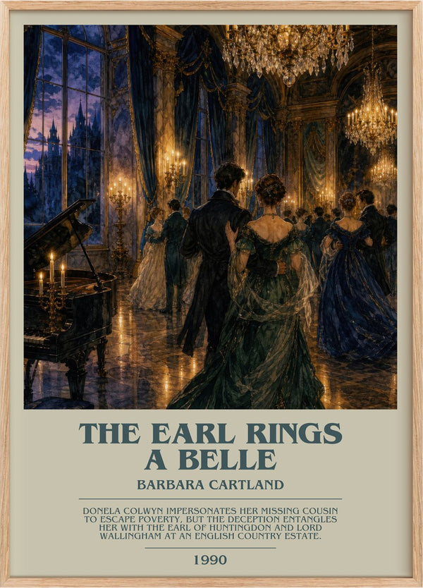 The Earl Rings A Belle Bookish Wall Art by Barbara Cartland