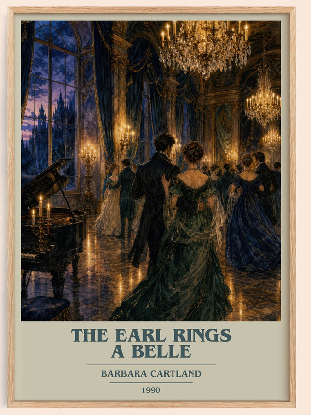 The Earl Rings A Belle Book Cover Poster by Barbara Cartland