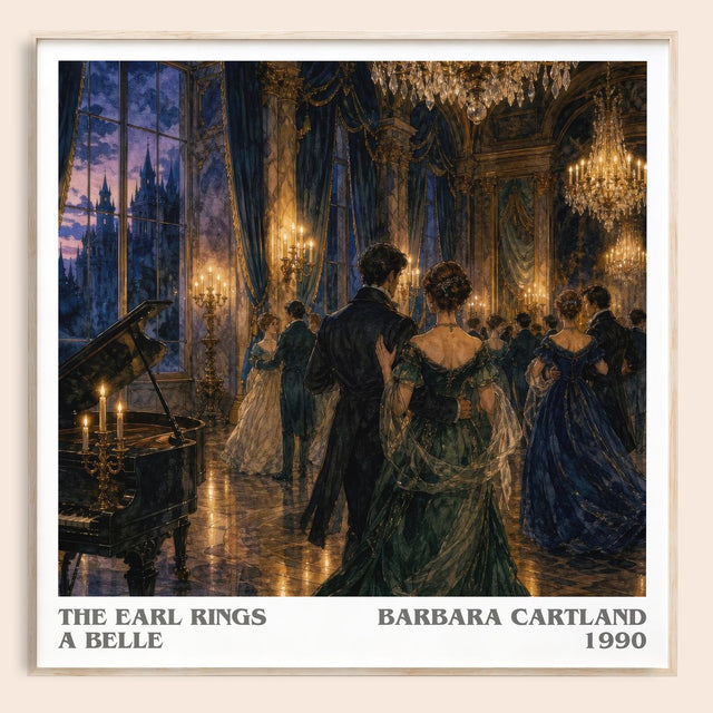 The Earl Rings A Belle Literary Art Print by Barbara Cartland