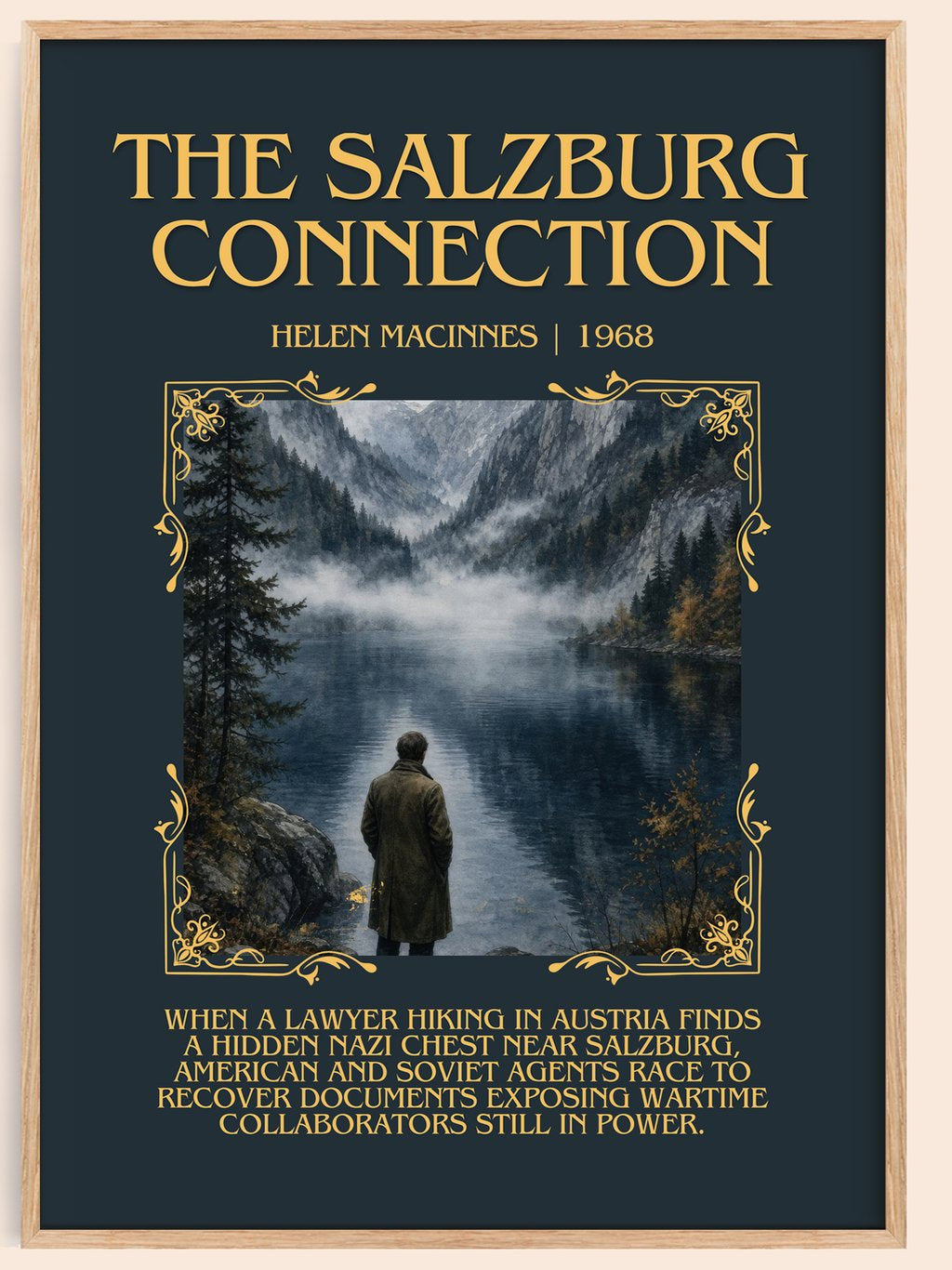 The Salzburg Connection Minimalist Book Poster by Helen MacInnes – book poster