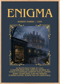 Enigma Minimalist Book Poster by Robert Harris