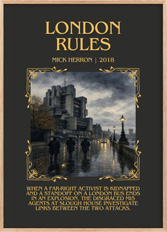 London Rules Minimalist Book Poster by Mick Herron