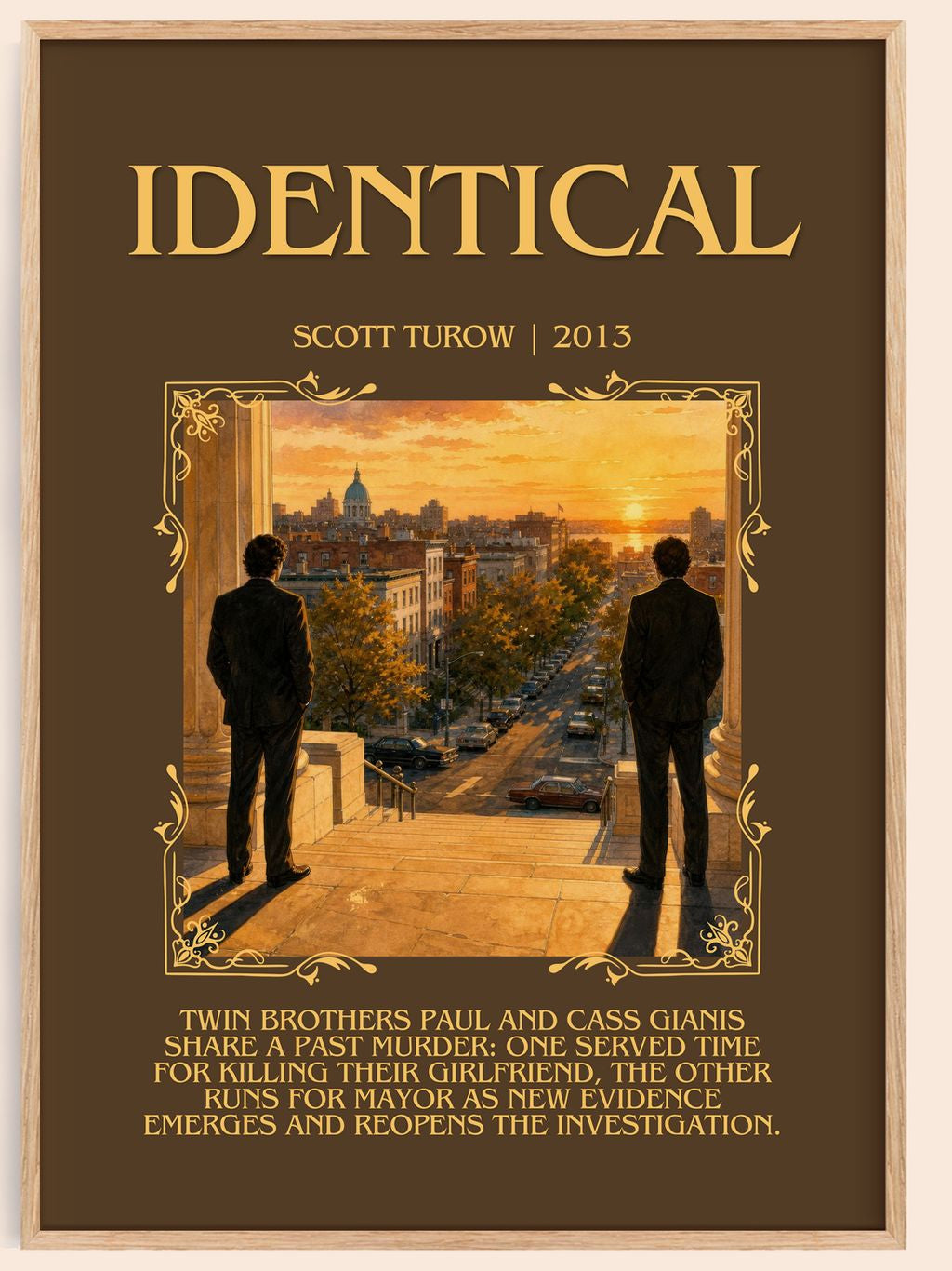 Identical Minimalist Book Poster by Scott Turow – book poster