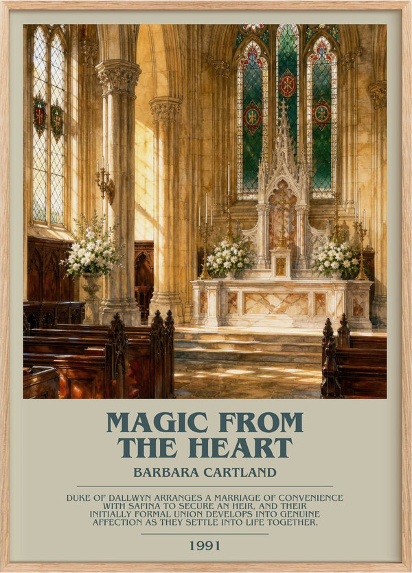 Magic From The Heart Bookish Wall Art by Barbara Cartland