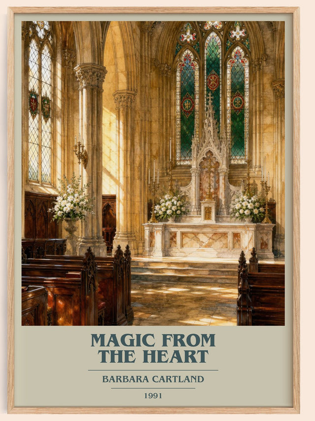 Magic From The Heart Book Cover Poster by Barbara Cartland