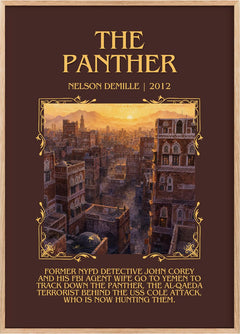 The Panther Minimalist Book Poster by Nelson DeMille