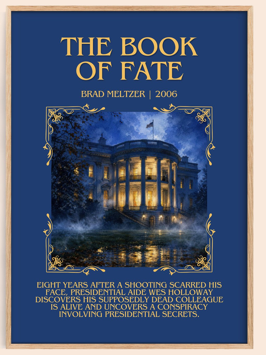 The Book of Fate Minimalist Book Poster by Brad Meltzer – book poster