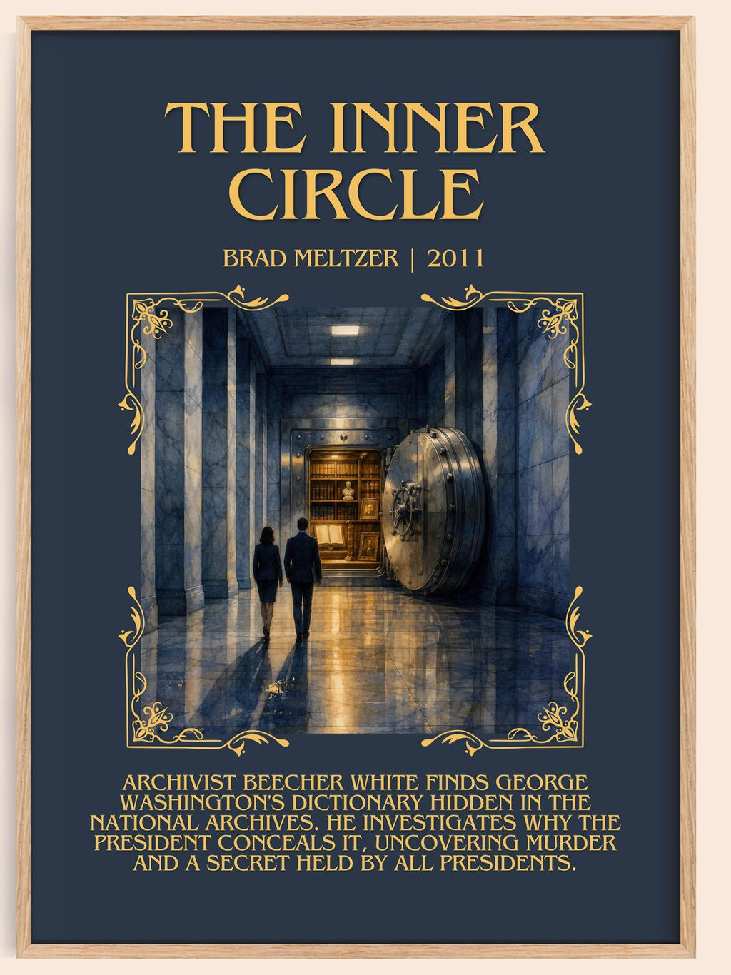 The Inner Circle Minimalist Book Poster by Brad Meltzer – book poster