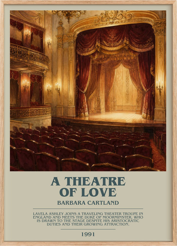 A Theatre Of Love Bookish Wall Art by Barbara Cartland