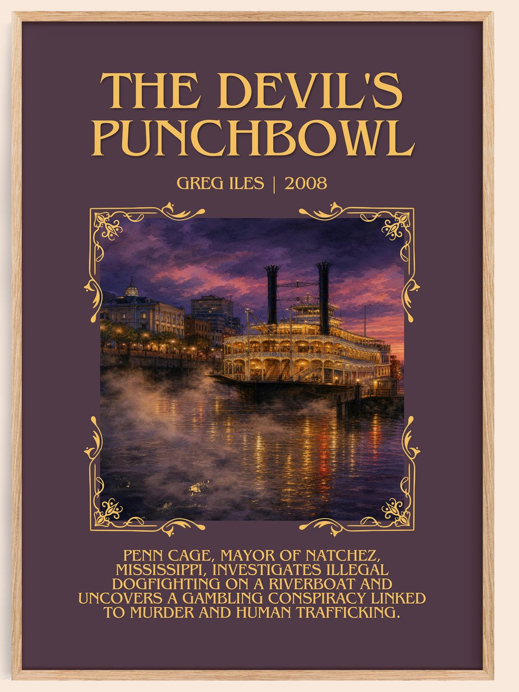 The Devil's Punchbowl Minimalist Book Poster by Greg Iles – book poster