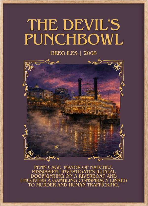 The Devil's Punchbowl Minimalist Book Poster by Greg Iles