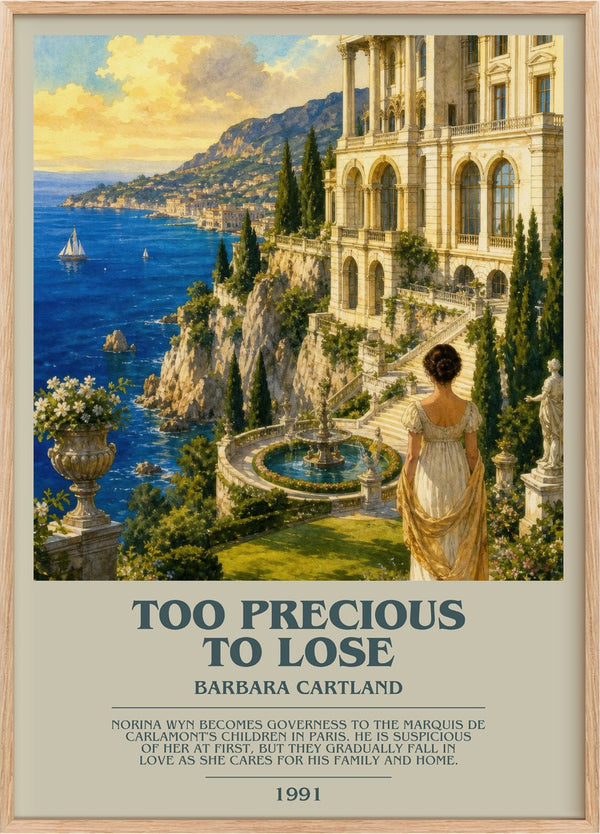Too Precious To Lose Bookish Wall Art by Barbara Cartland