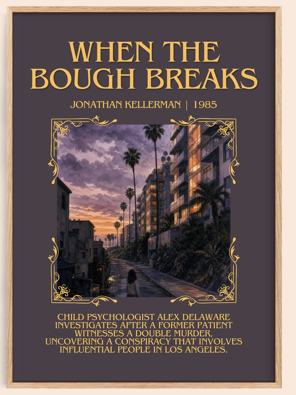 When the Bough Breaks Minimalist Book Poster by Jonathan Kellerman – book poster