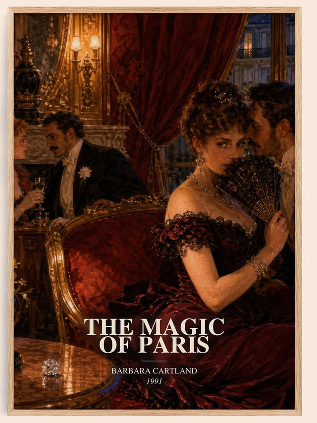 The Magic Of Paris Book Watercolour Illustration by Barbara Cartland