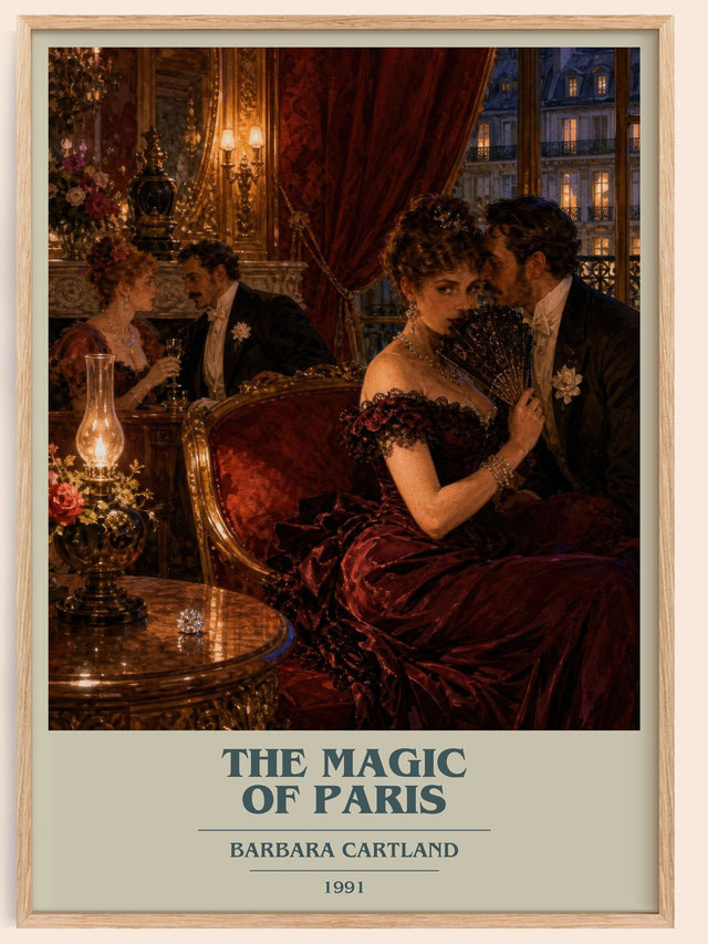 The Magic Of Paris Book Cover Poster by Barbara Cartland