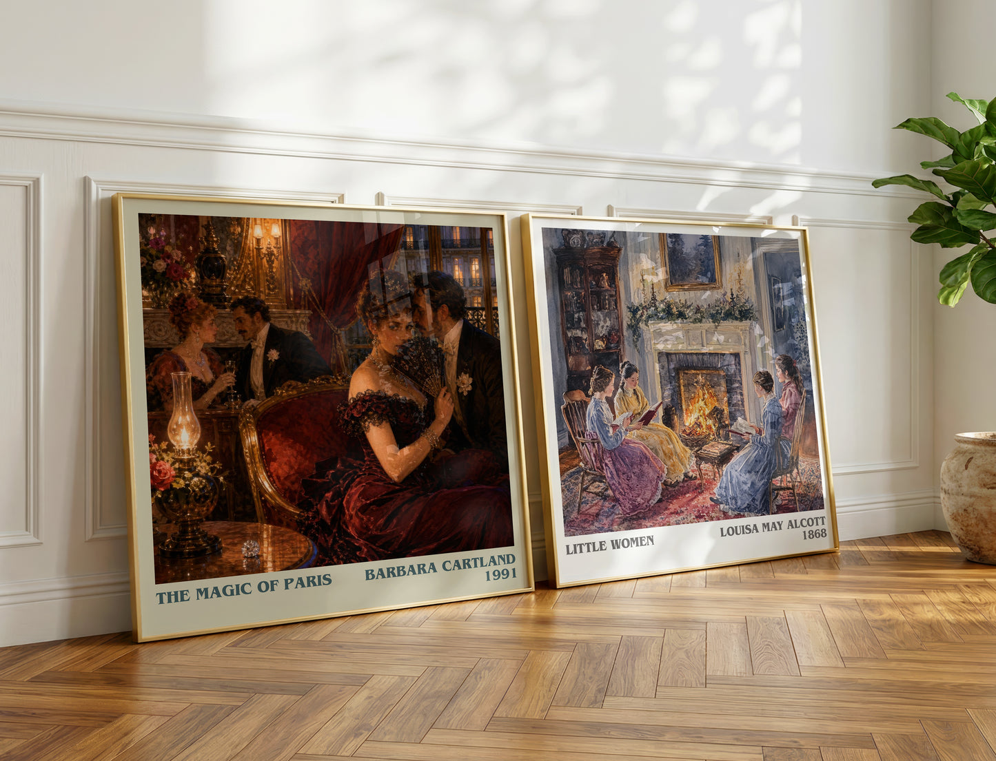 The Magic Of Paris literary print on bookshelf – Barbara Cartland fan gift