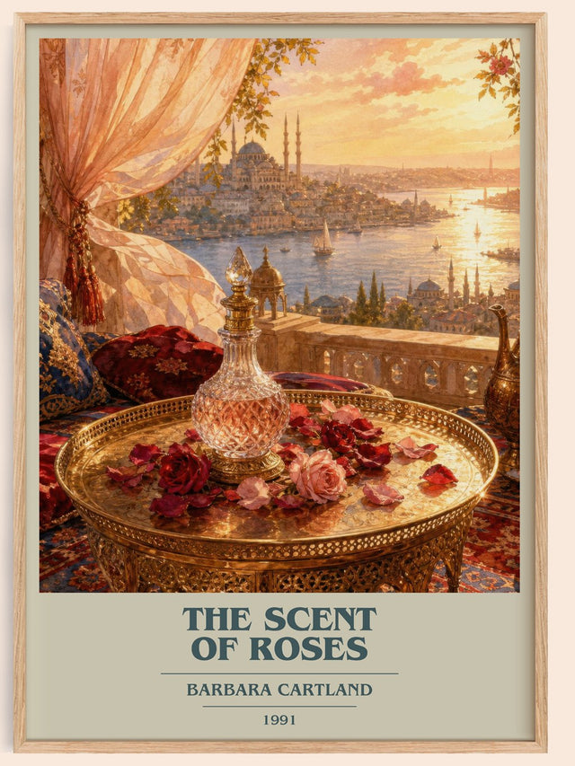 The Scent Of Roses Book Cover Poster by Barbara Cartland