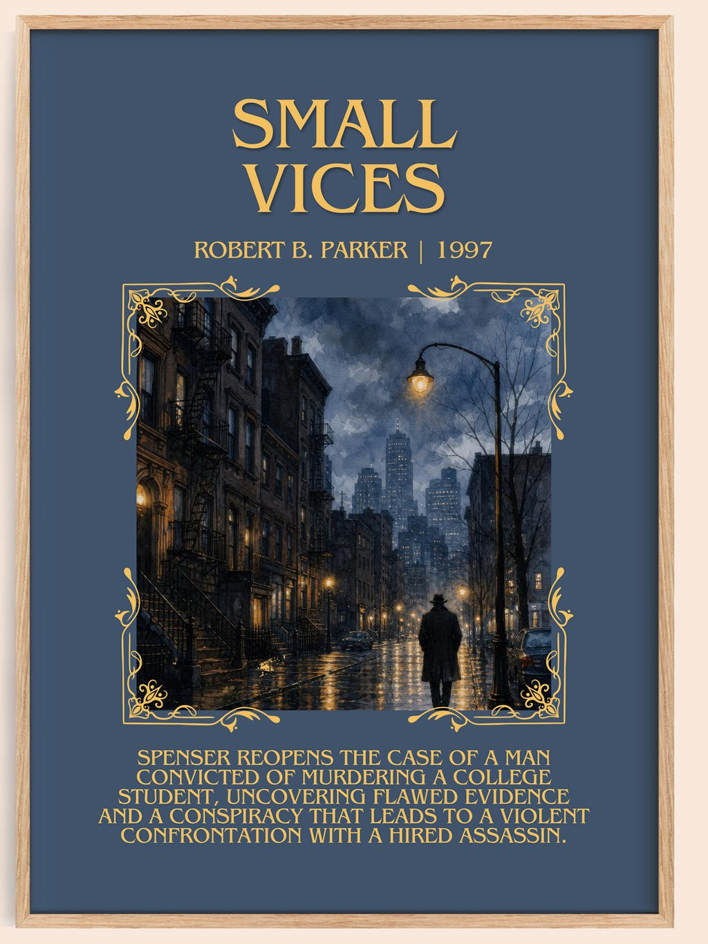 Small Vices Minimalist Book Poster by Robert B. Parker – book poster