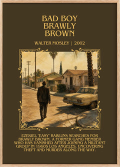Bad Boy Brawly Brown Minimalist Book Poster by Walter Mosley