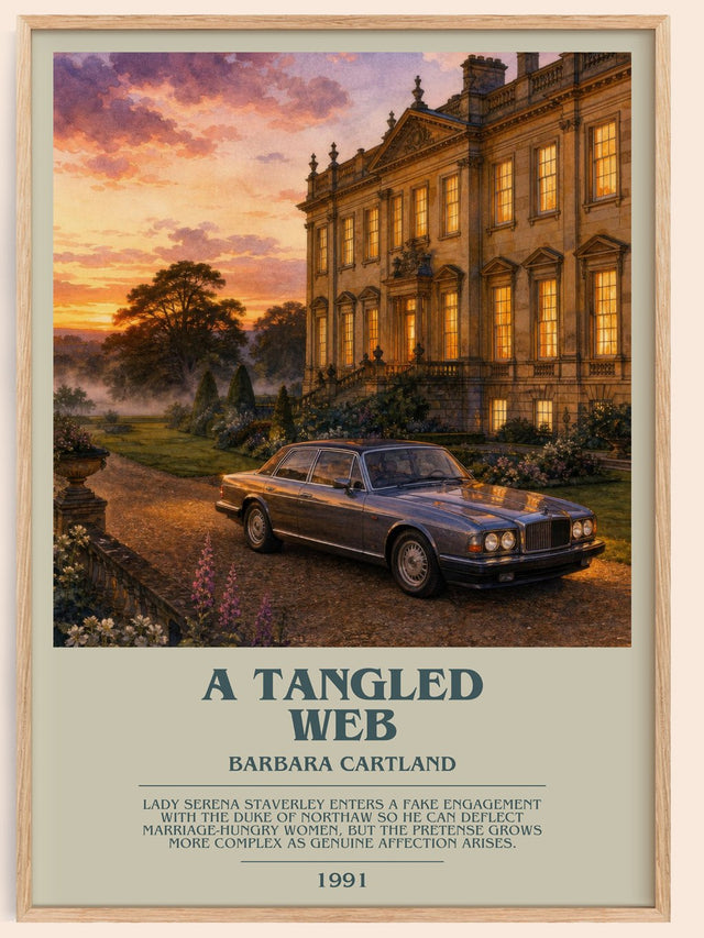 A Tangled Web Bookish Wall Art by Barbara Cartland