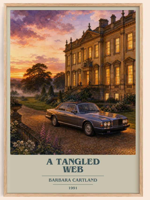 A Tangled Web Book Cover Poster by Barbara Cartland
