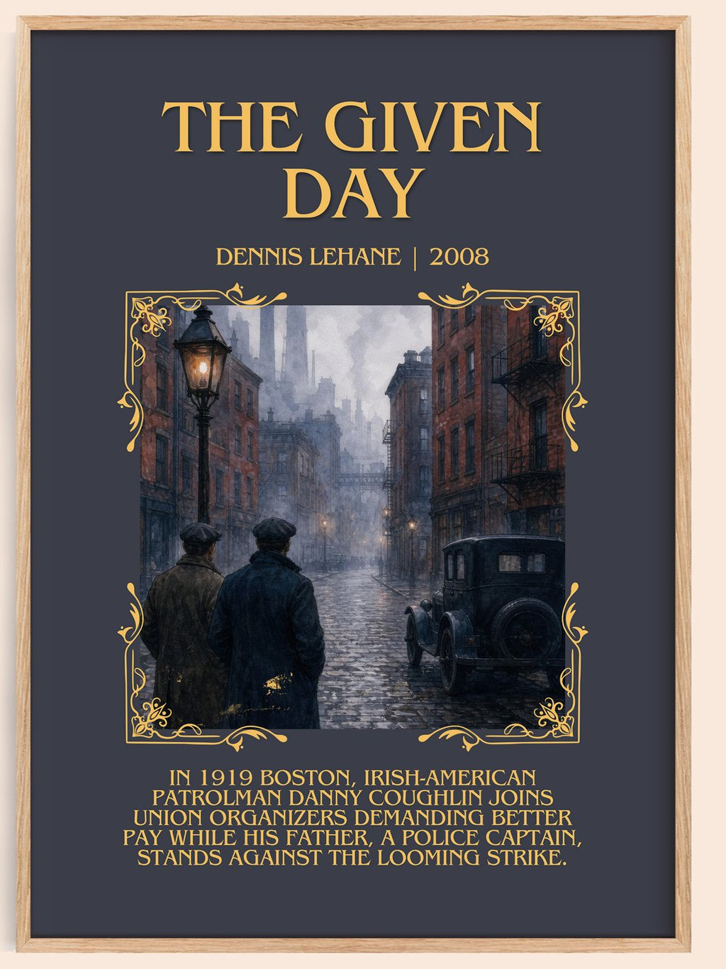The Given Day Minimalist Book Poster by Dennis Lehane – book poster