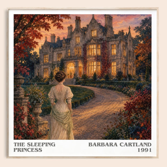 The Sleeping Princess Literary Art Print by Barbara Cartland