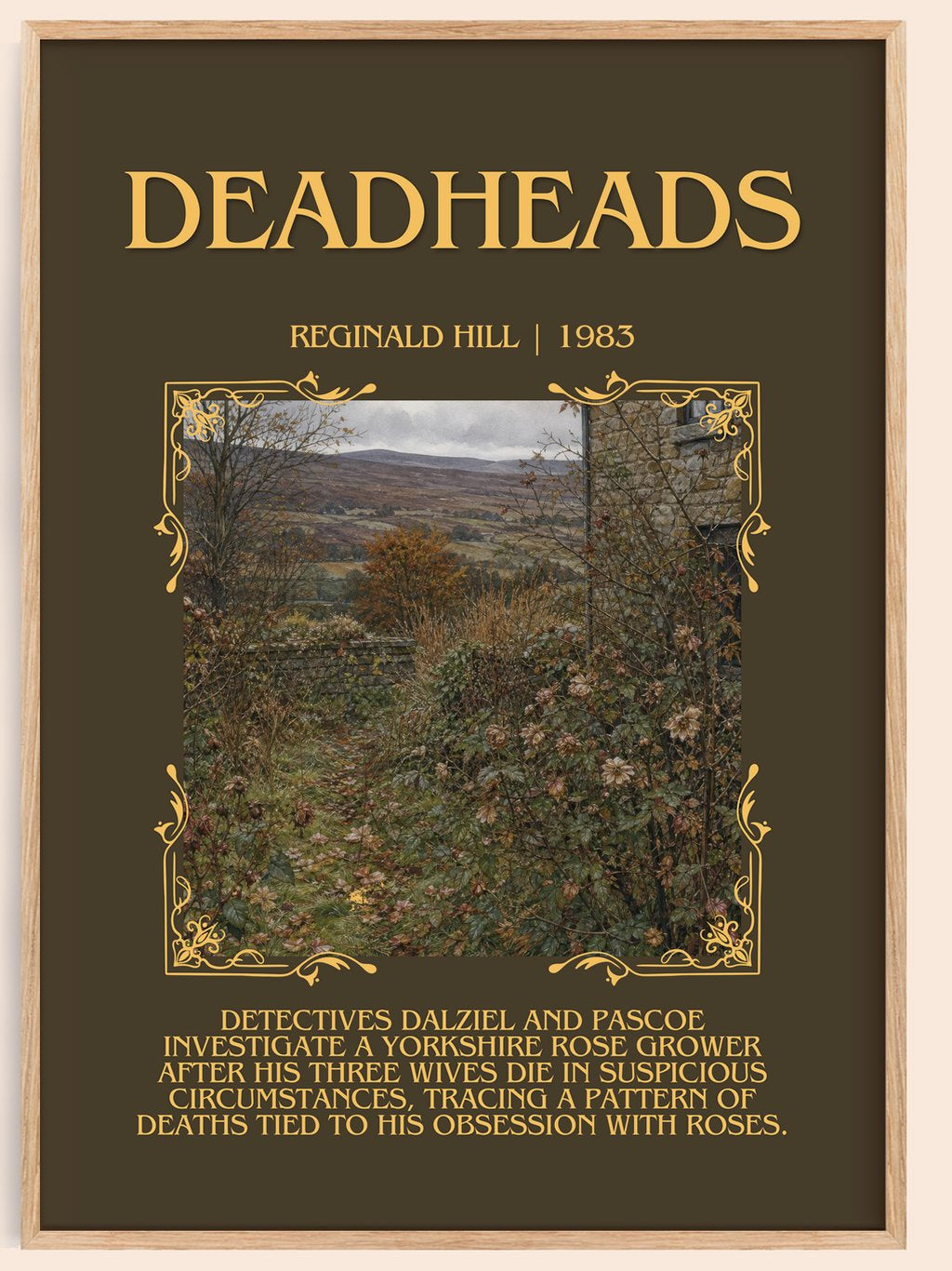 Deadheads Minimalist Book Poster by Reginald Hill – book poster