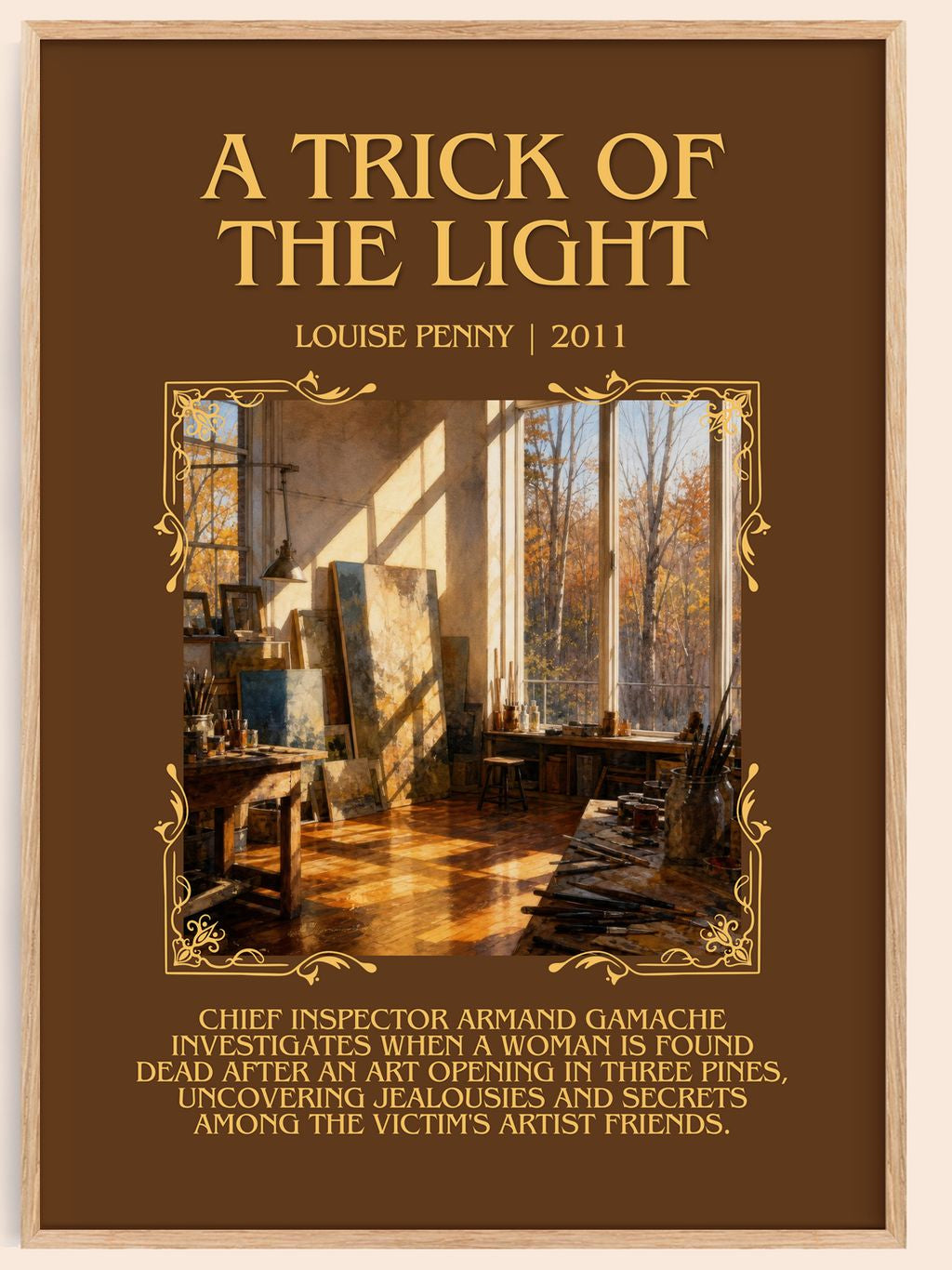 A Trick of the Light Minimalist Book Poster by Louise Penny – book poster