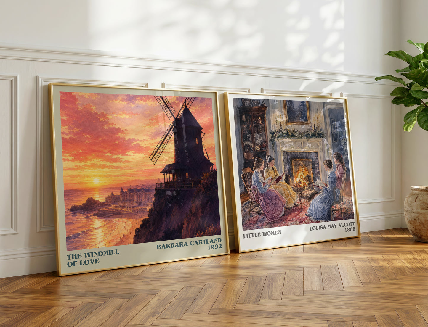 The Windmill Of Love literary print on bookshelf – Barbara Cartland fan gift
