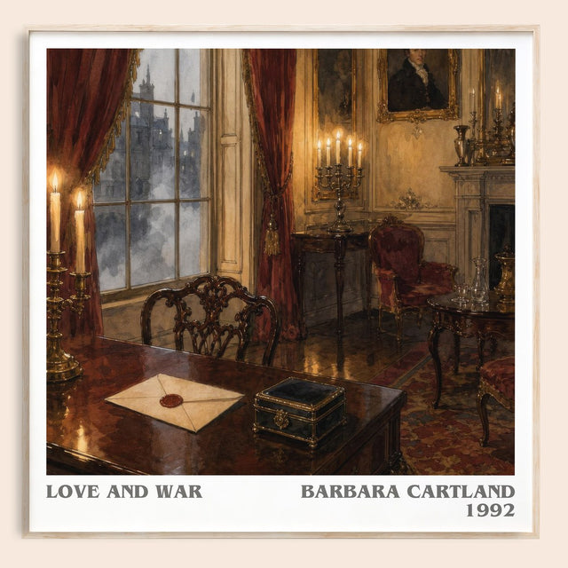 Love And War Literary Art Print by Barbara Cartland