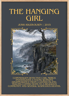 The Hanging Girl Minimalist Book Poster by Jussi Adler-Olsen