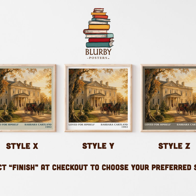 Loved For Himself literary print in frame leaning in hallway – romance wall art