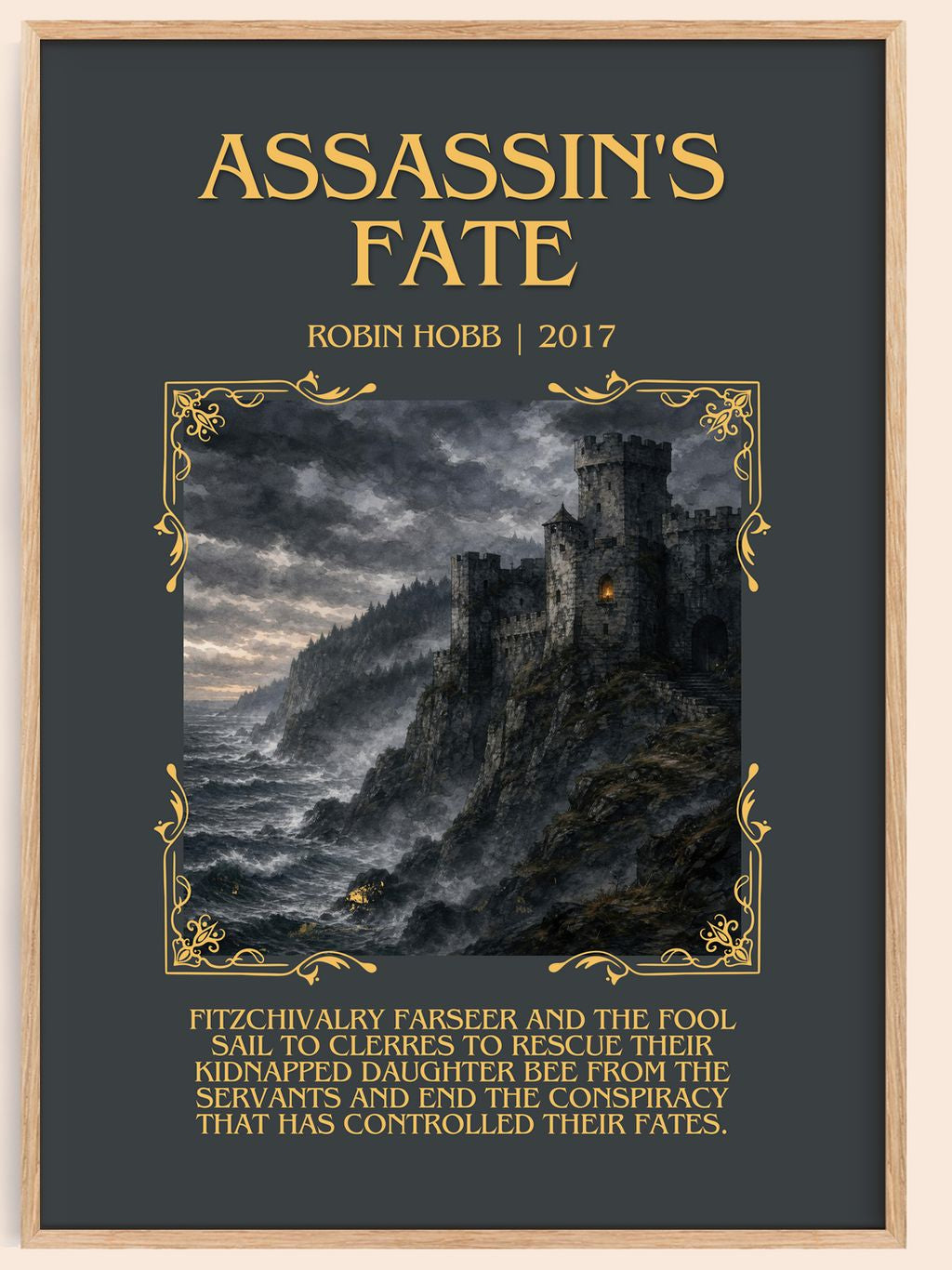 Assassin's Fate Minimalist Book Poster by Robin Hobb – book poster