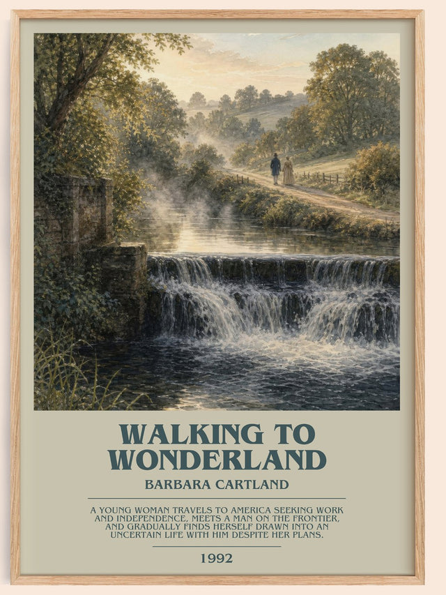 Walking To Wonderland Bookish Wall Art by Barbara Cartland