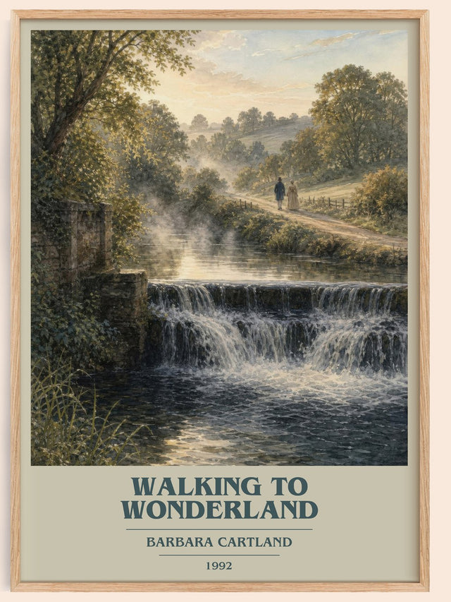 Walking To Wonderland Book Cover Poster by Barbara Cartland