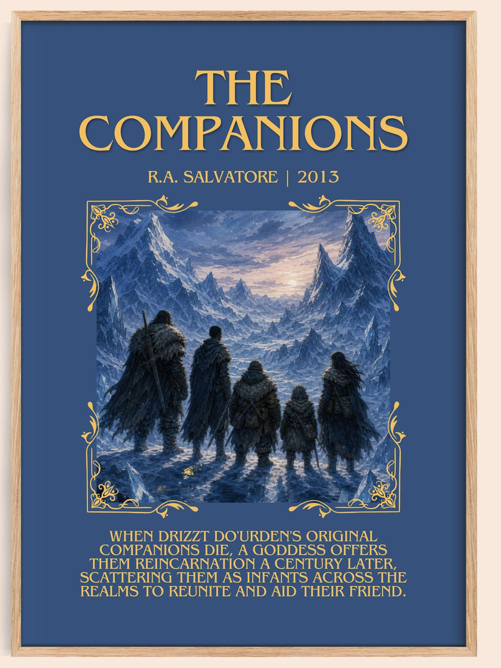 The Companions Minimalist Book Poster by R.A. Salvatore – book poster