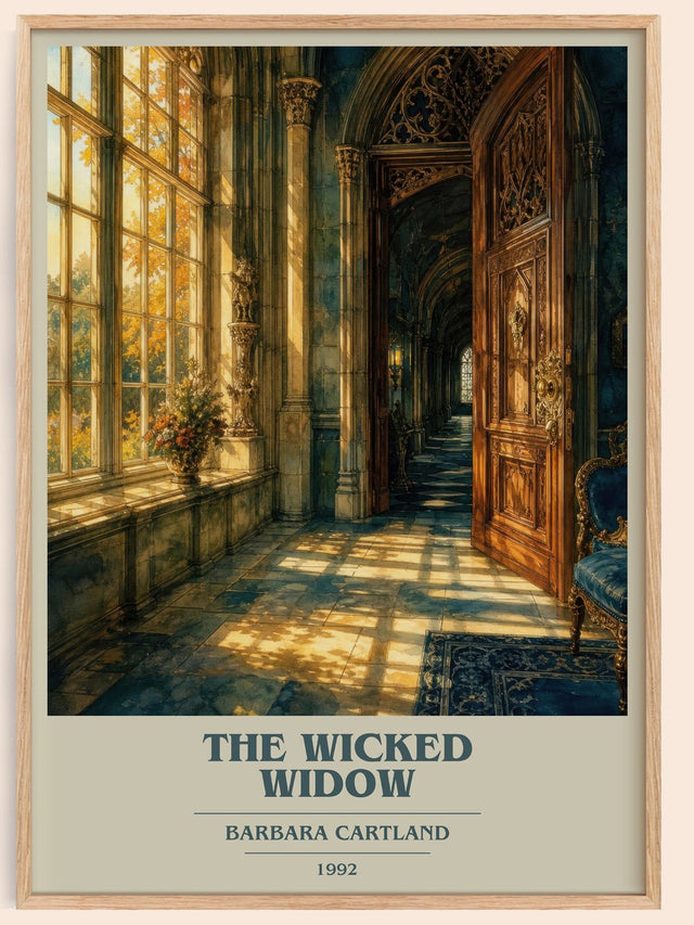 The Wicked Widow Book Cover Poster by Barbara Cartland