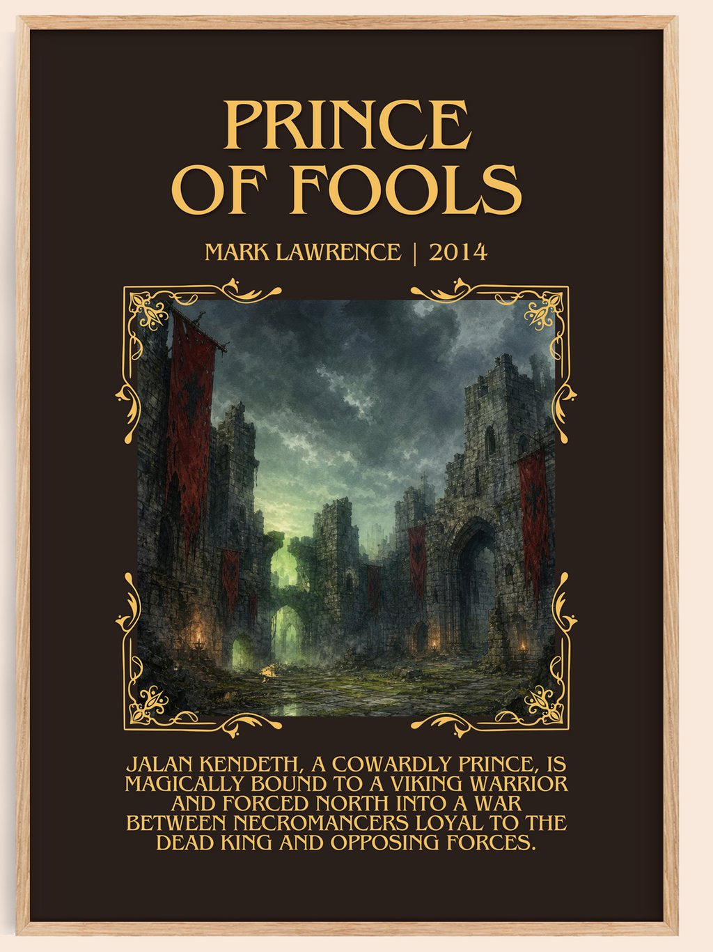 Prince of Fools Minimalist Book Poster by Mark Lawrence – book poster